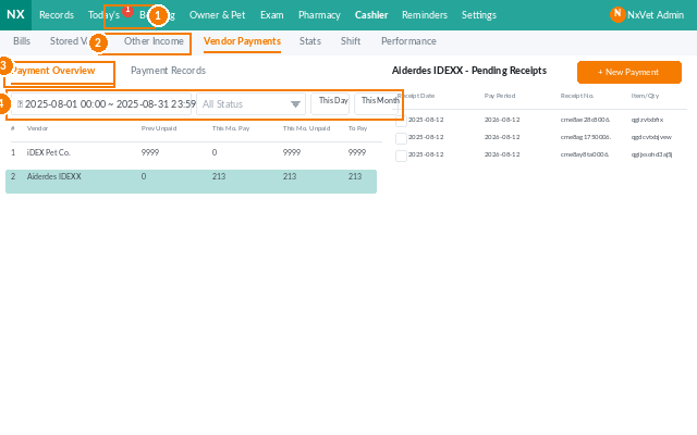 vendor payments screenshot 1 of 7